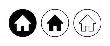 Ev simgesi seti. Ev simgesi vektörü