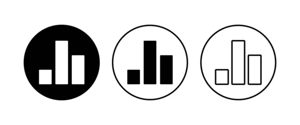 Gráfico Crescente Conjunto Ícones Ícone Gráfico Ícone Diagrama — Vetor de Stock