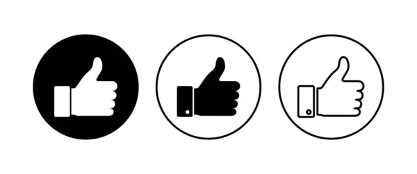 Thumbs Icon Set Hand Icon Vector — Stock Vector