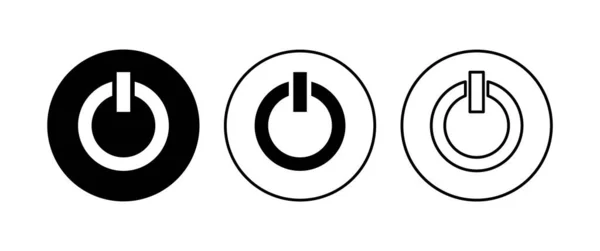 Icône Alimentation Réglée Icône Interrupteur Alimentation Énergie Électrique — Image vectorielle