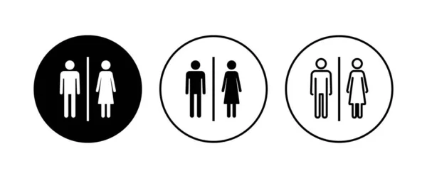 トイレのアイコンセット アイコン ベクトルを バスルームのサイン Lavatory — ストックベクタ