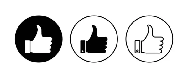 Thumbs Icon Set Hand Icon Vector — Stock Vector