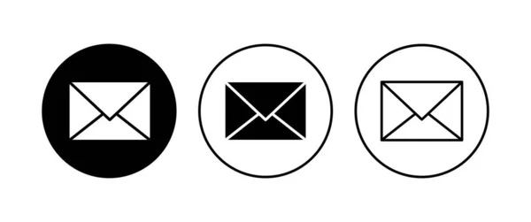 Mail Symbol Gesetzt Mail Icon Vektor Mail Symbol Umschlagillustration — Stockvektor