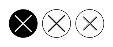 Simgeyi kapat. Simge vektörünü sil. çapraz işaret