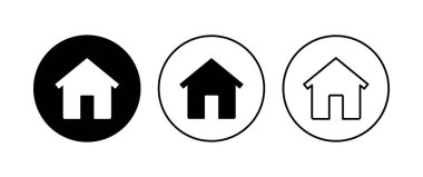 Ev simgesi seti. Ev simgesi vektörü