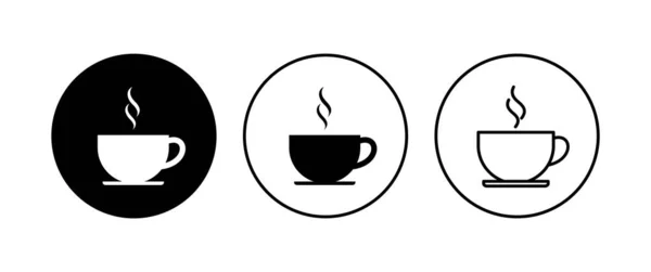 Kaffeetassen Icon Set Vorhanden Tasse Ein Kaffee Symbol Vektor — Stockvektor