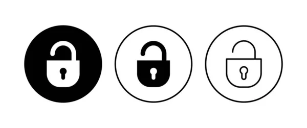 Lås Ikonen Hänglås Ikonen Vektor Krypteringsikon Säkerhetssymbol — Stock vektor