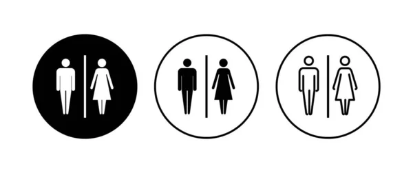 Toilettensymbole Gesetzt Toiletten Symbolvektor Badezimmerschild Toilette — Stockvektor