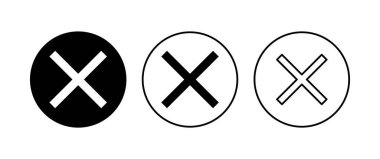 Simgeyi kapat. Simge vektörünü sil. çapraz işaret