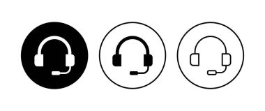 Kulaklık ikonu ayarlandı. Kulaklık simgesi simgeleri