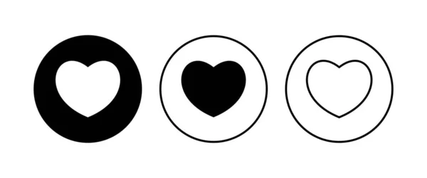 Love Icon Set Heart Icon Vector Icon Vector — Stock Vector