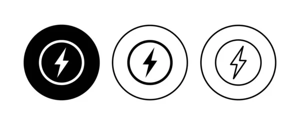 Icône Alimentation Réglée Icône Interrupteur Alimentation Énergie Électrique — Image vectorielle