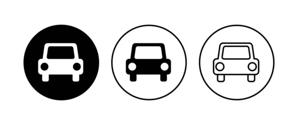 Auto Icoon Set Pictogram Van Autovector Kleine Sedan — Stockvector