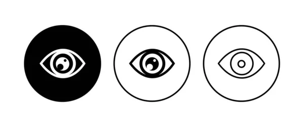 Eye Icon Set Eye Vector Icon Look Vision Icon — Stock Vector