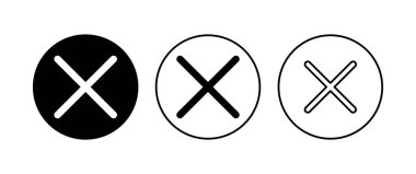 Simgeyi kapat. Simge vektörünü sil. çapraz işaret