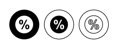 İndirim simgesi seti. İndirim etiketi simgesi. 