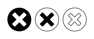 Simgeyi kapat. Simge vektörünü sil. çapraz işaret