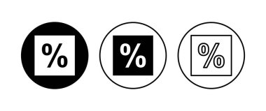 İndirim simgesi seti. İndirim etiketi simgesi. 