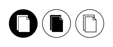 Belge simgesi ayarlandı. Kağıt ikonu. Dosya Simgesi