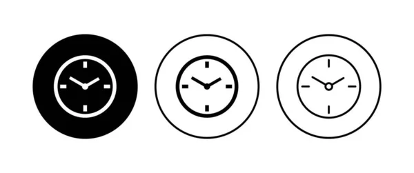 Набір Піктограм Годинника Вектор Піктограм Часу Символ Піктограми Спостереження — стоковий вектор