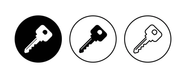 Key Icon Set Key Vector Icon Key Symbol — Stock Vector