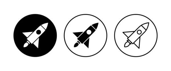 Rocket Icon Set Startup Icon Vector — Stock Vector