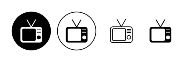 Εικονίδιο Τηλεόρασης Διάνυσμα Εικονιδίου Τηλεόρασης — Διανυσματικό Αρχείο