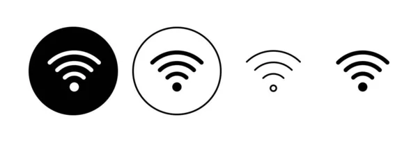 Wifi Icon Set Signal Vector Icon Wireless Icon Vector — Stock Vector