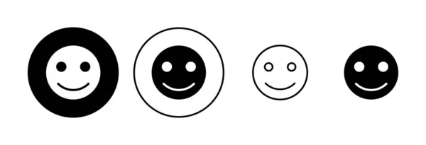 笑顔のアイコンセット 笑顔の感情アイコン フィードバック — ストックベクタ