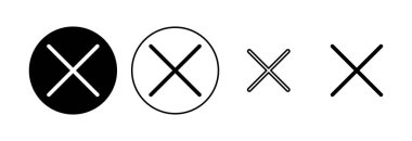 Simgeyi kapat. Simge vektörünü sil. çapraz işaret