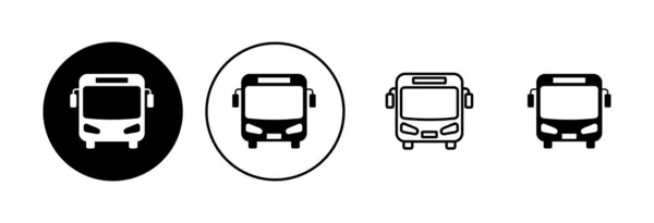 Bus Icon Set Bus Vector Icon — Stock Vector