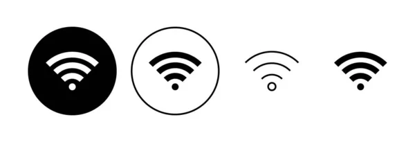 Wifi Icon Set Signalvektorsymbol Drahtloser Symbolvektor — Stockvektor