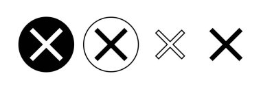 Simgeyi kapat. Simge vektörünü sil. çapraz işaret