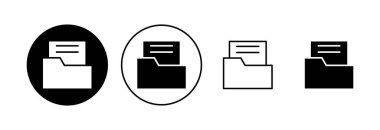 Dizin simgesi ayarlandı. dizin vektör simgesi