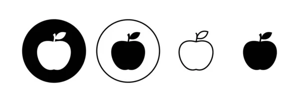 Apelsinikon Set Apples Vektorikon Äpple Symboler För Din Webbdesign — Stock vektor