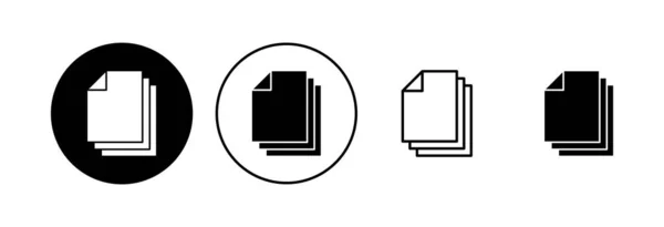文档图标集 纸图标 文件Icon — 图库矢量图片