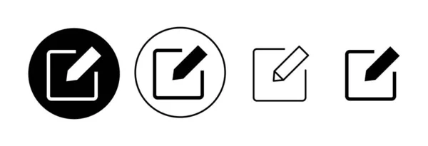 アイコンセットを編集します ドキュメントアイコンを編集します テキストアイコンを編集します サインアップして — ストックベクタ