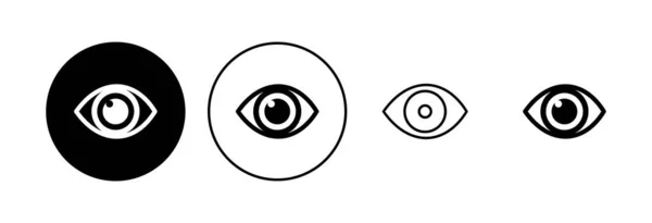 Eye Icon Set Eye Vector Icon Look Vision Icon — Stock Vector