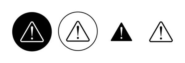 例外的な危険標識 注目のアイコンセット 危険警報標識 — ストックベクタ