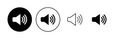 Hoparlör simgesi hazır. Hacim simgesi vektörü. Hoparlör ikon vektörü. ses sembolü