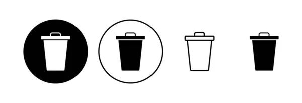 垃圾图标设置 垃圾箱图标 删除图标向量 — 图库矢量图片