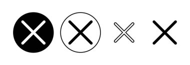 Simgeyi kapat. Simge vektörünü sil. çapraz işaret