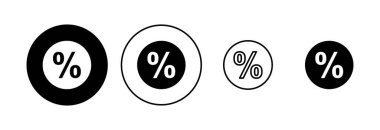 İndirim simgesi seti. İndirim etiketi simgesi. 