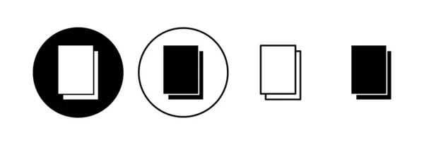 Dokumentsymbole Gesetzt Papiersymbol Dateisymbol — Stockvektor
