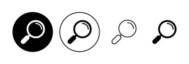 Arama simgesi ayarlandı. Büyüteç simgesini ara