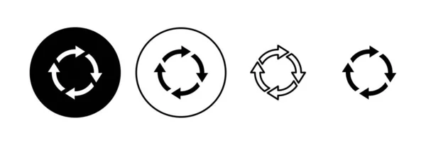 Recycle Icon Set Vorhanden Recycling Vektor Icon — Stockvektor