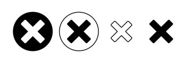 Simgeyi kapat. Simge vektörünü sil. çapraz işaret