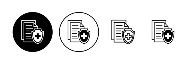 医疗保险图标设置 健康保险图标 — 图库矢量图片