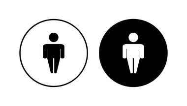 Erkek simgesi seti. Erkek ikon vektörü. insan sembolü