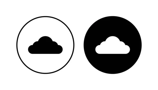 Bulut Simgesi Hazır Bulut Vektörü Simgesi — Stok Vektör